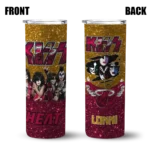 customized miami heat kiss band yellow skinny tumbler best selling 1.webp