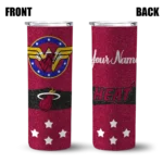 customized miami heat star cluster red skinny tumbler best selling 1.webp