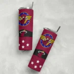 customized miami heat star cluster red skinny tumbler best selling 1.webp