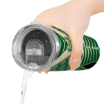 customized milwaukee bucks camo texture green skinny tumbler best selling 1.webp
