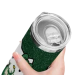 customized milwaukee bucks hello kitty green black skinny tumbler best selling 1.webp