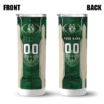 customized milwaukee bucks stacked diamond green skinny tumbler best selling 1.webp