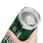 customized milwaukee bucks stacked diamond green skinny tumbler best selling 1.webp