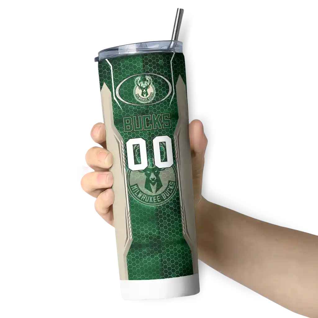 customized milwaukee bucks stacked diamond green skinny tumbler premium grade.webp customized milwaukee bucks stacked diamond green skinny tumbler premium grade.webp