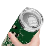 customized milwaukee bucks star pop green black skinny tumbler best selling 1.webp