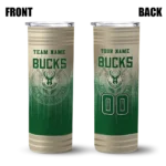 customized milwaukee bucks swirl texture green skinny tumbler best selling 1.webp