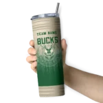 customized milwaukee bucks swirl texture green skinny tumbler best selling 1.webp