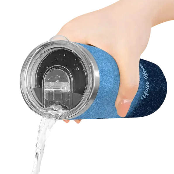 customized minnesota timberwolves sparkle lips midnight blue skinny tumbler latest model.webp