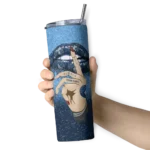 customized minnesota timberwolves sparkle lips midnight blue skinny tumbler best selling 1.webp