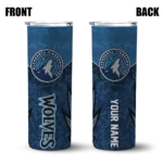 customized minnesota timberwolves spiral burst print midnight blue skinny tumbler best selling 1.webp