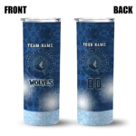customized minnesota timberwolves starburst tiles midnight blue skinny tumbler best selling 1.webp
