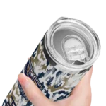 customized new orleans pelicans claw marks navy white skinny tumbler best selling 1.webp