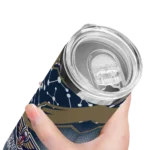customized new orleans pelicans helmet clash navy skinny tumbler best selling 1.webp
