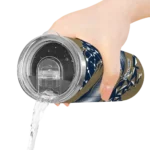 customized new orleans pelicans helmet clash navy skinny tumbler best selling 1.webp