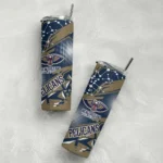customized new orleans pelicans helmet clash navy skinny tumbler best selling 1.webp