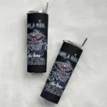 customized new orleans pelicans rose romance navy black skinny tumbler best selling 1.webp