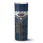 customized new orleans pelicans sparkle drip navy skinny tumbler best selling 1.webp