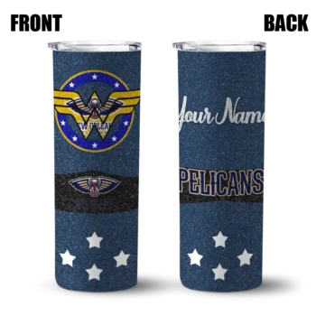customized new orleans pelicans star cluster navy skinny tumbler fashion forward 1.webp