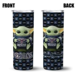 customized new orleans pelicans yoda cozy navy black skinny tumbler best selling 1.webp