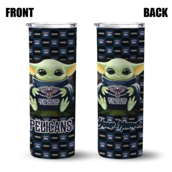 customized new orleans pelicans yoda cozy navy black skinny tumbler fashion forward 1.webp