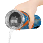 customized new york knicks camo texture blue skinny tumbler best selling 1.webp