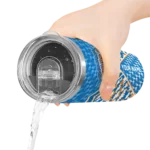 customized new york knicks monogram burst blue white skinny tumbler best selling 1.webp