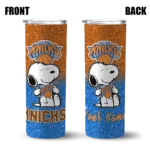 customized new york knicks snoopy attitude blue skinny tumbler best selling 1.webp