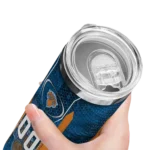 customized new york knicks stacked diamond blue skinny tumbler best selling 1.webp