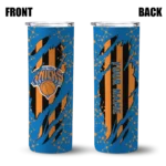 customized new york knicks star pop blue black skinny tumbler best selling 1.webp