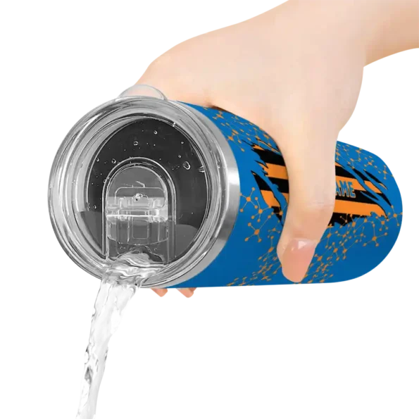 customized new york knicks star pop blue black skinny tumbler latest model.webp