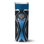 customized new york knicks superman emblem blue black skinny tumbler best selling 1.webp