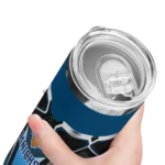 customized new york knicks superman emblem blue black skinny tumbler best selling 1.webp