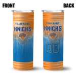 customized new york knicks swirl texture blue skinny tumbler best selling 1.webp
