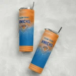 customized new york knicks swirl texture blue skinny tumbler best selling 1.webp