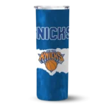 customized new york knicks torn band blue white skinny tumbler best selling 1.webp