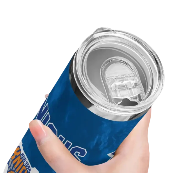 customized new york knicks torn band blue white skinny tumbler high quality.webp