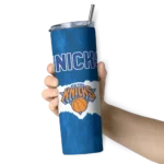 customized new york knicks torn band blue white skinny tumbler best selling 1.webp