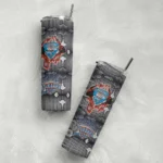 customized oklahoma city thunder chevron v blue gray skinny tumbler best selling 1.webp