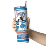 customized oklahoma city thunder snoopy dog blue white skinny tumbler best selling 1.webp