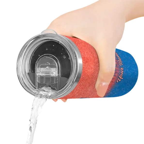 customized oklahoma city thunder sparkle lips blue skinny tumbler latest model.webp