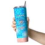 customized oklahoma city thunder starburst tiles blue skinny tumbler best selling 1.webp