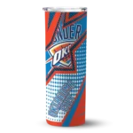customized oklahoma city thunder web stripes blue white skinny tumbler best selling 1.webp