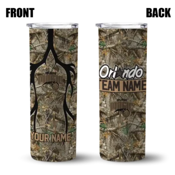 customized orlando magic antler flow camo skinny tumbler fashion forward.webp