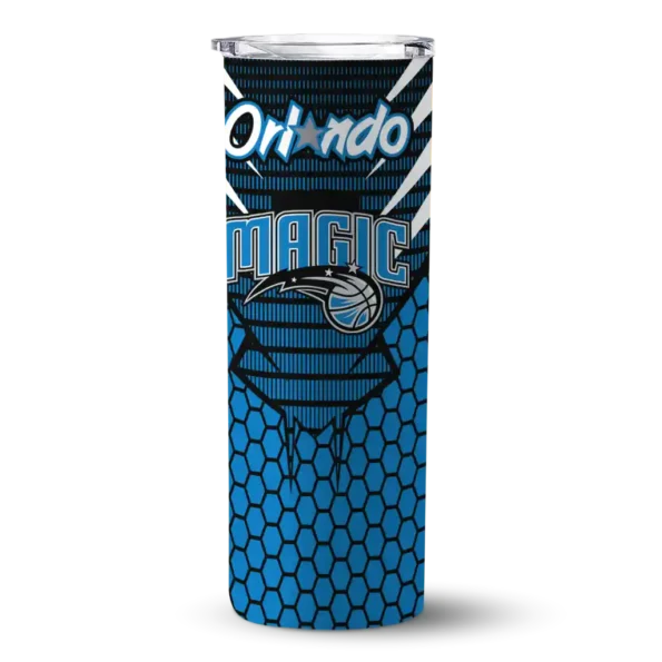 customized orlando magic chevron stripes blue skinny tumbler best selling 1.webp