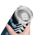 customized orlando magic chevron stripes blue skinny tumbler best selling 1.webp