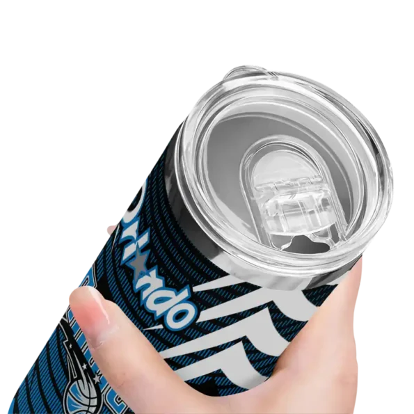 customized orlando magic chevron stripes blue skinny tumbler high quality.webp