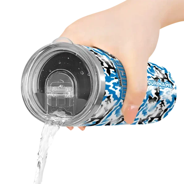 customized orlando magic claw marks blue white skinny tumbler latest model.webp