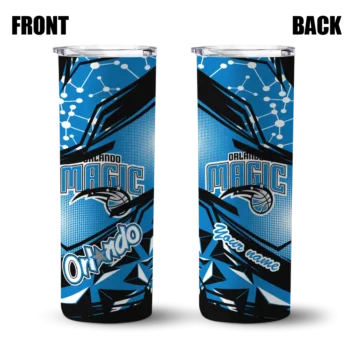 customized orlando magic helmet clash blue skinny tumbler fashion forward.webp