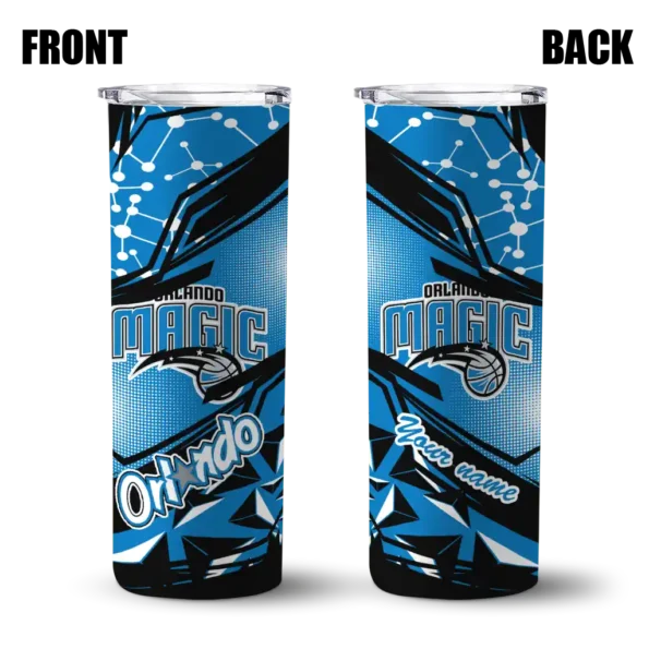 customized orlando magic helmet clash blue skinny tumbler fashion forward.webp