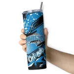 customized orlando magic helmet clash blue skinny tumbler best selling 1.webp